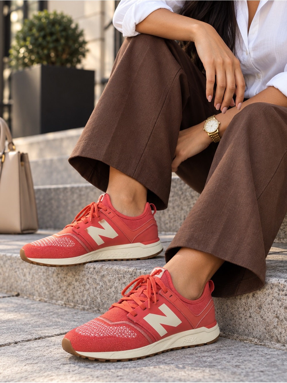 New Balance 247 REVlite Coral Pink Sneakers Women’s